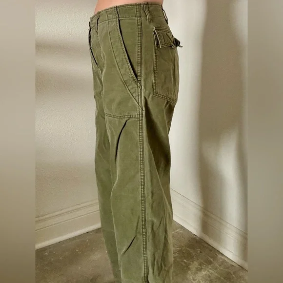Imogene + Willie Blake Military Trouser in olive - Picture 3 of 15